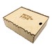 Коробка-пенал из фанеры под новогодние подарки, крышка с гравировкой 