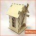 Деревянная сувенирная упаковка - домик Мельница